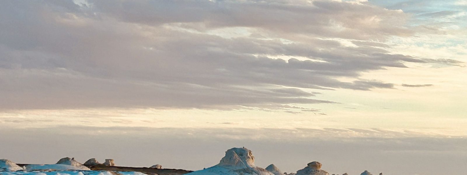 The White Desert chalk formations, Egypt
