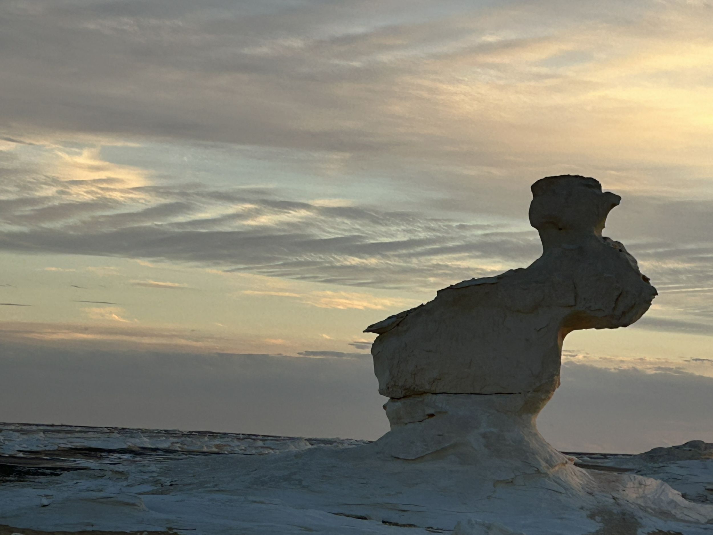 Chalk formation sculpted by wind