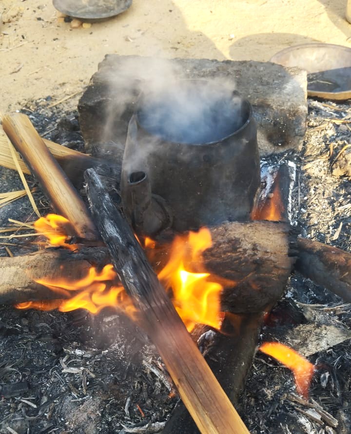 Bedouin tea served in daylight